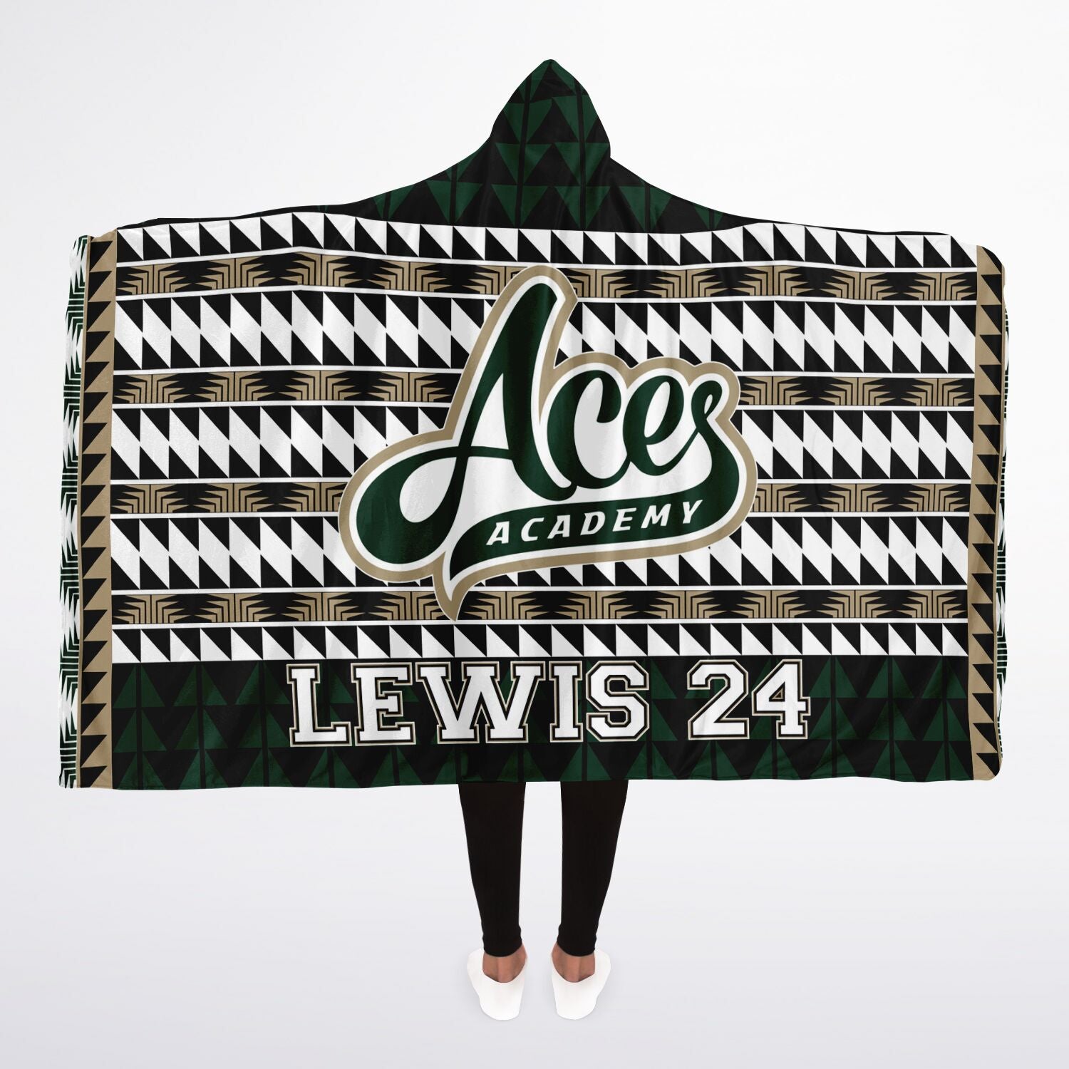 Hooded Blanket Sherpa - AOP LOVIE TEAM BLANKET