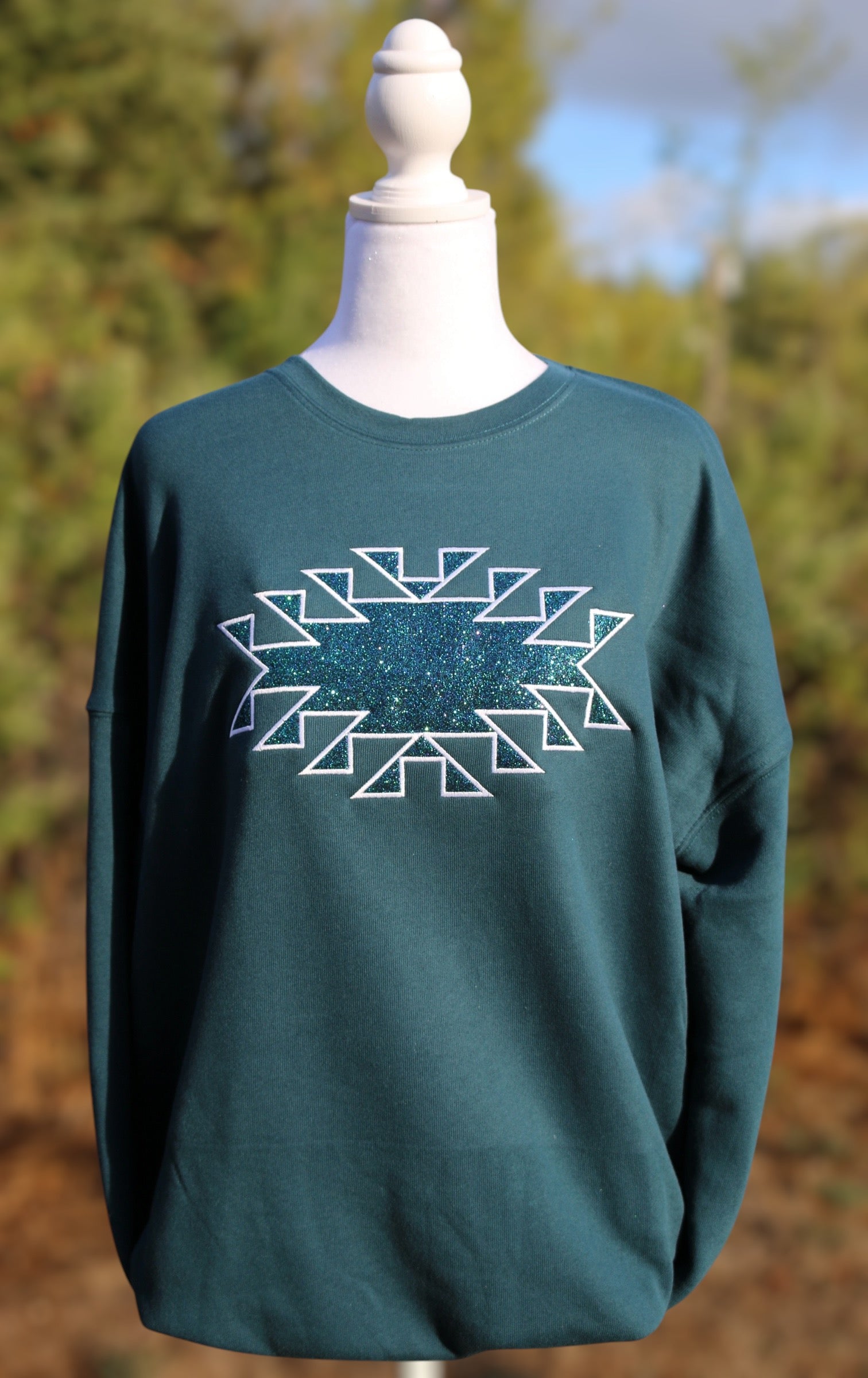 Embroidery Sweater With Tribal Design