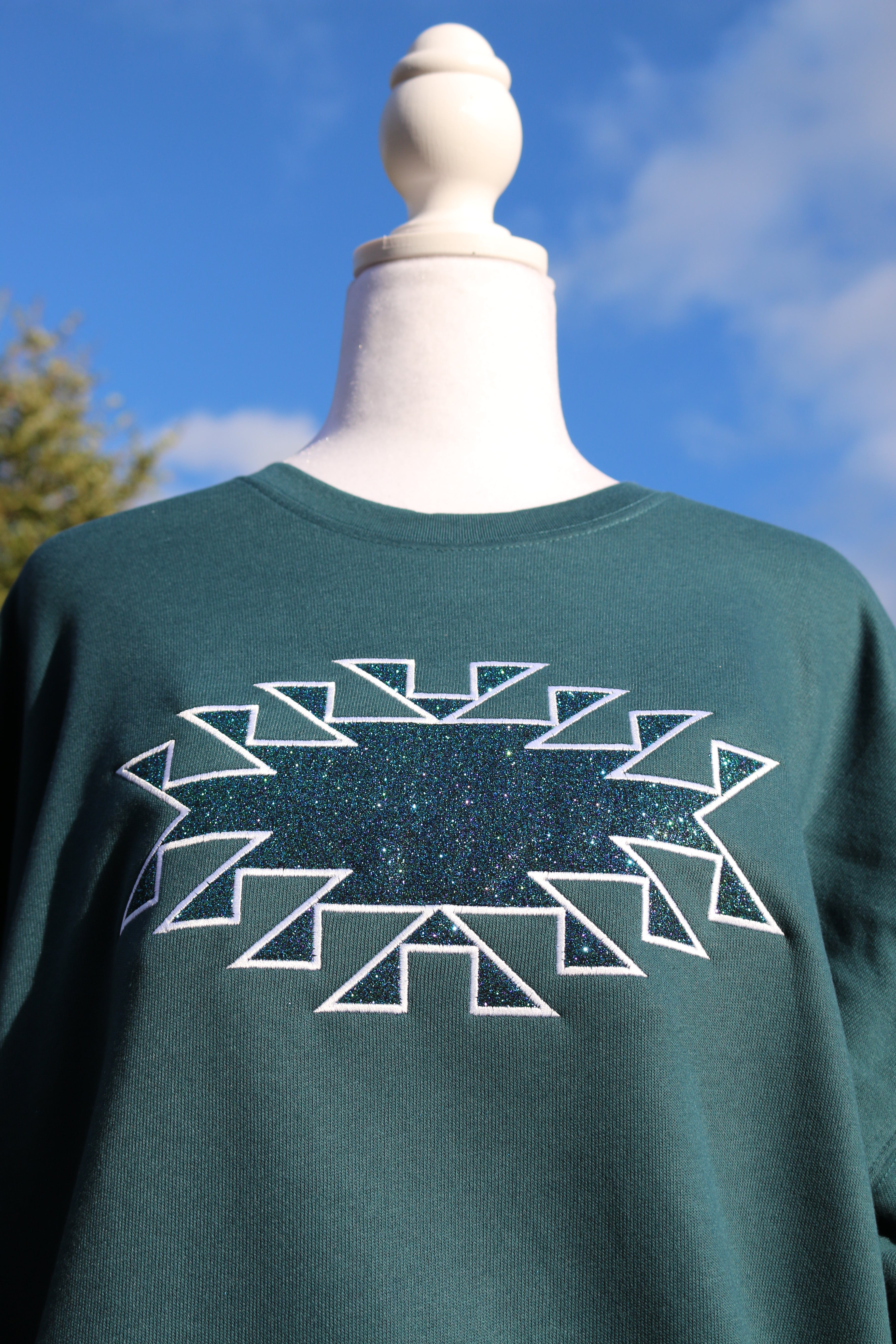 Embroidery Sweater With Tribal Design