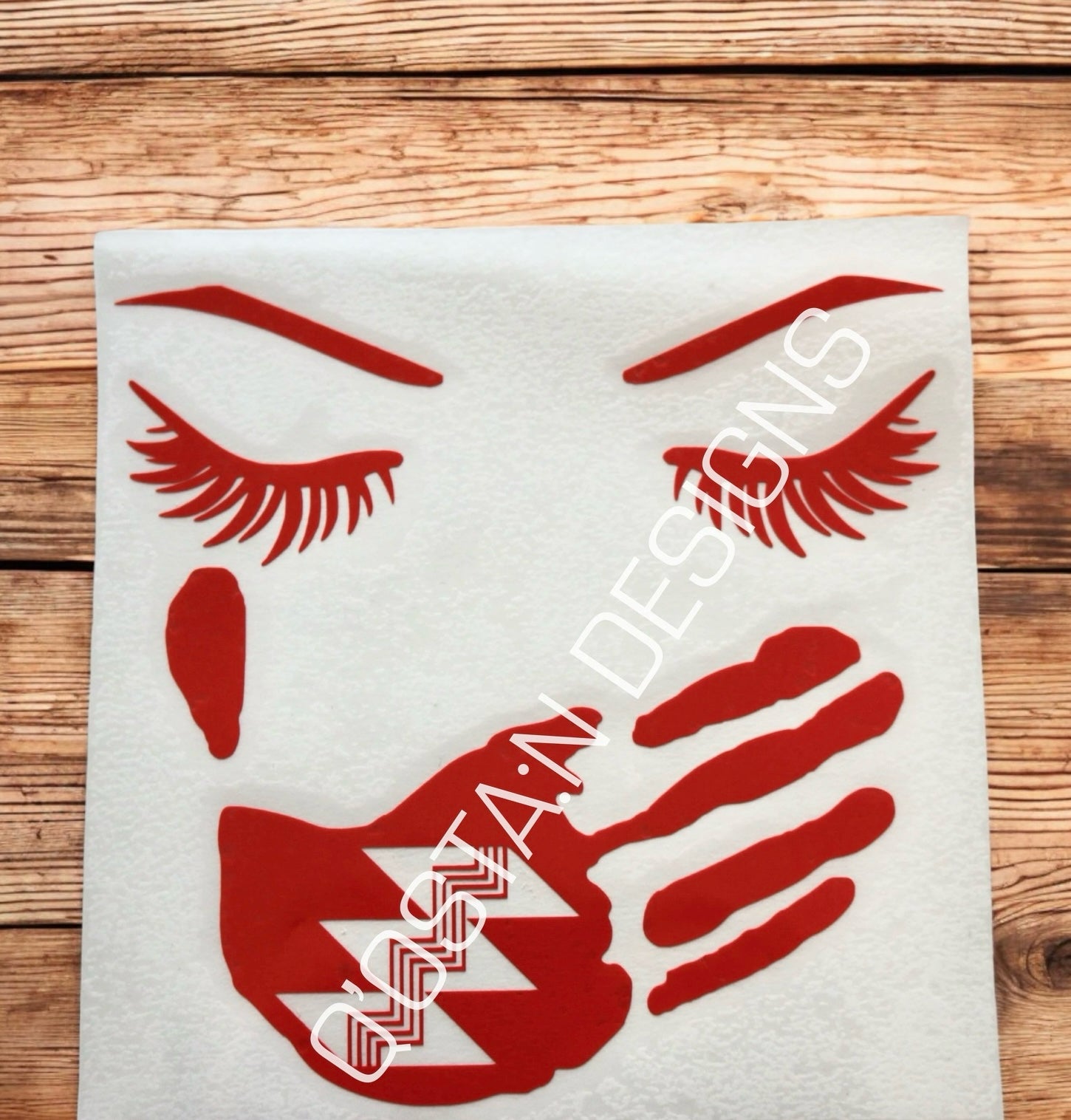 MMIW Awareness Eyes With Red Hand