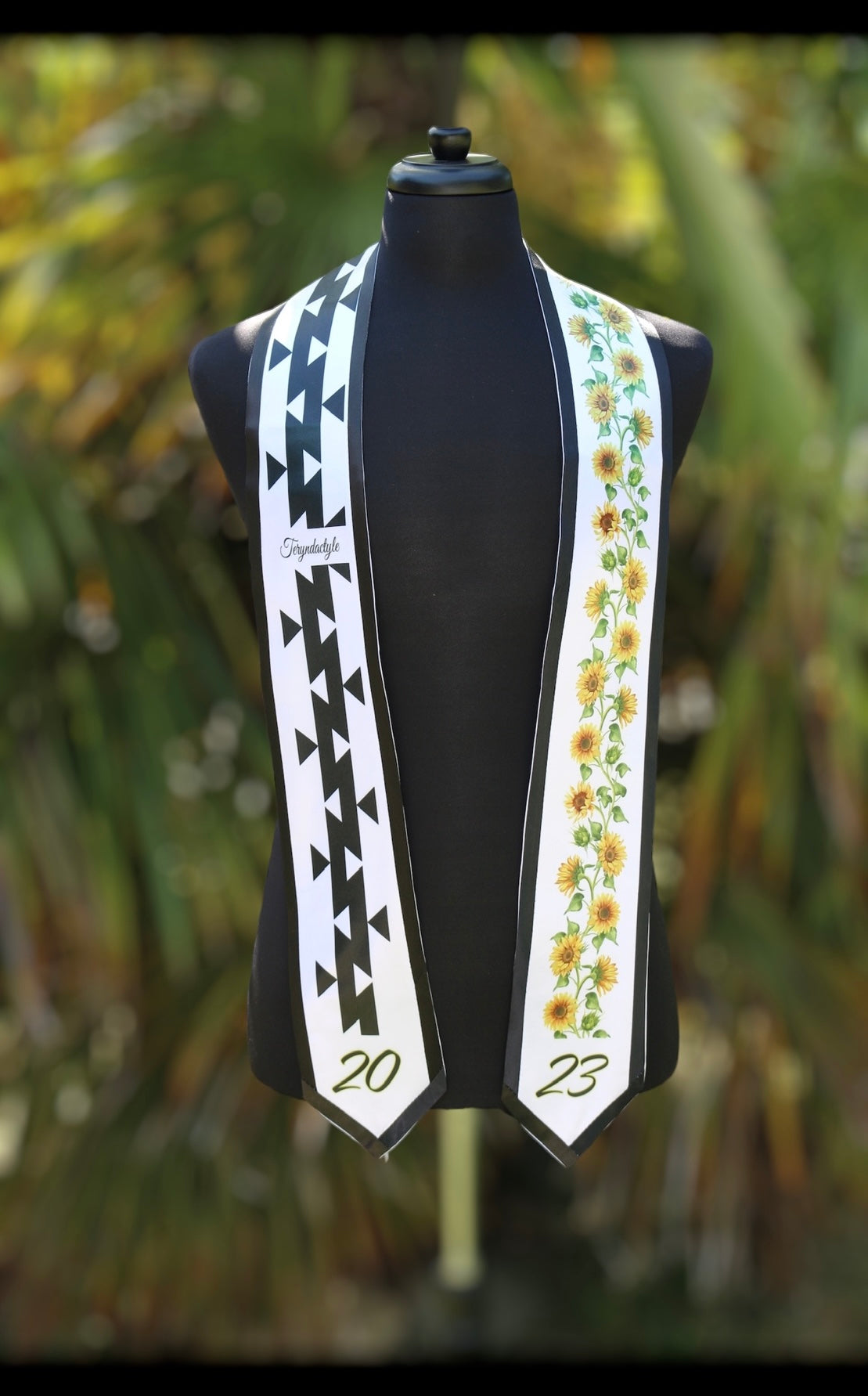 Adult Custom Graduation Stole , Native American Graduation Stole, Sash, Graduation Ceremony,Hupa, Yurok , Karuk,(PLEASE READ THE DESCRIPTION BEFORE YOU PLACE YOUR ORDER)