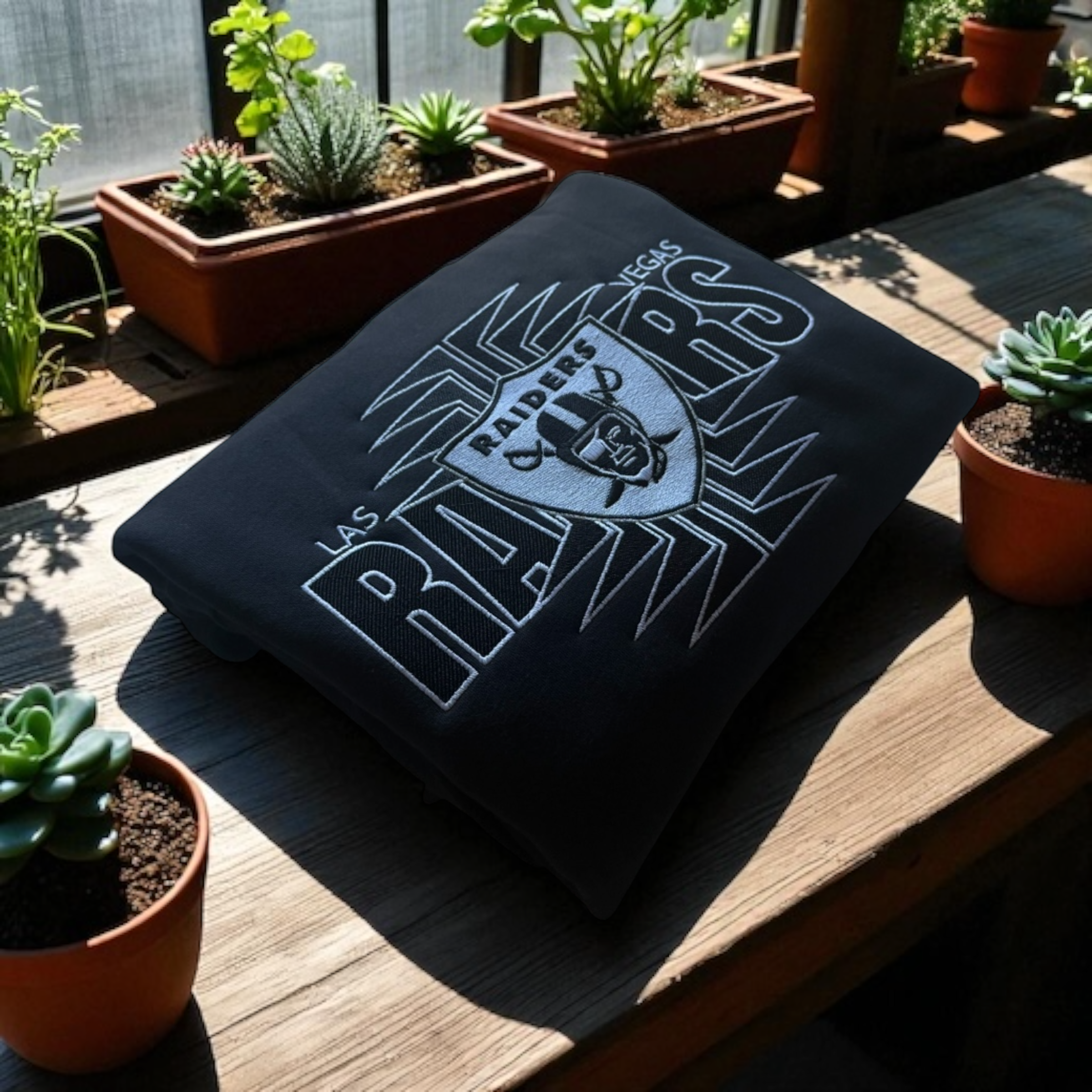 Black Nike Hoodie with Embroidered Design