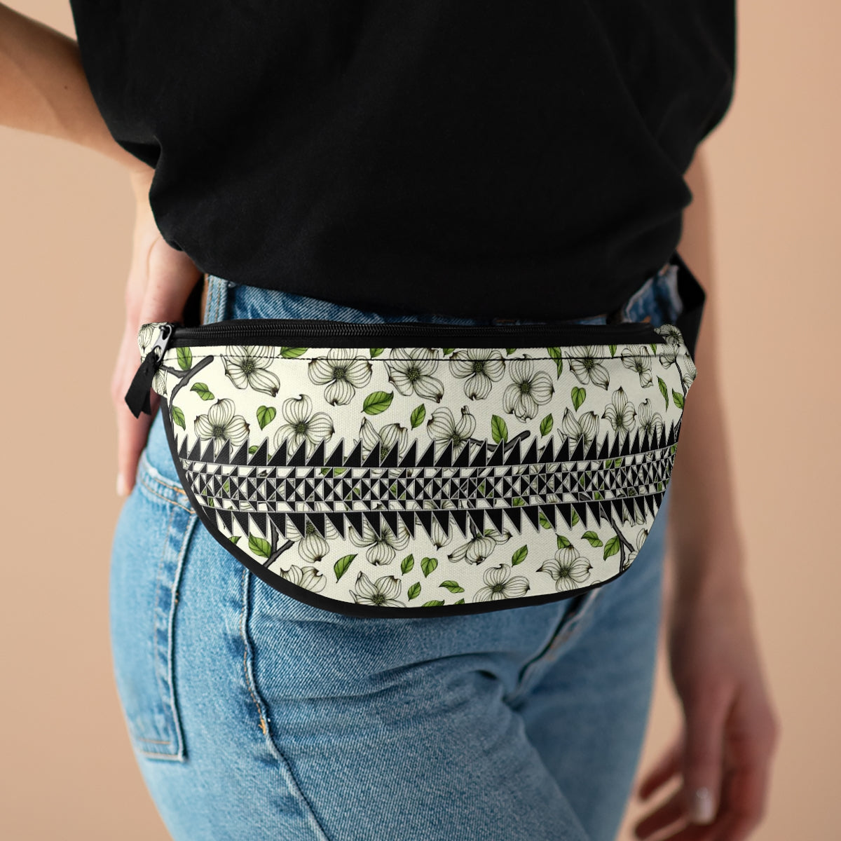 Dogwood Fanny Pack With Butterfly/Sturgeon Back Design