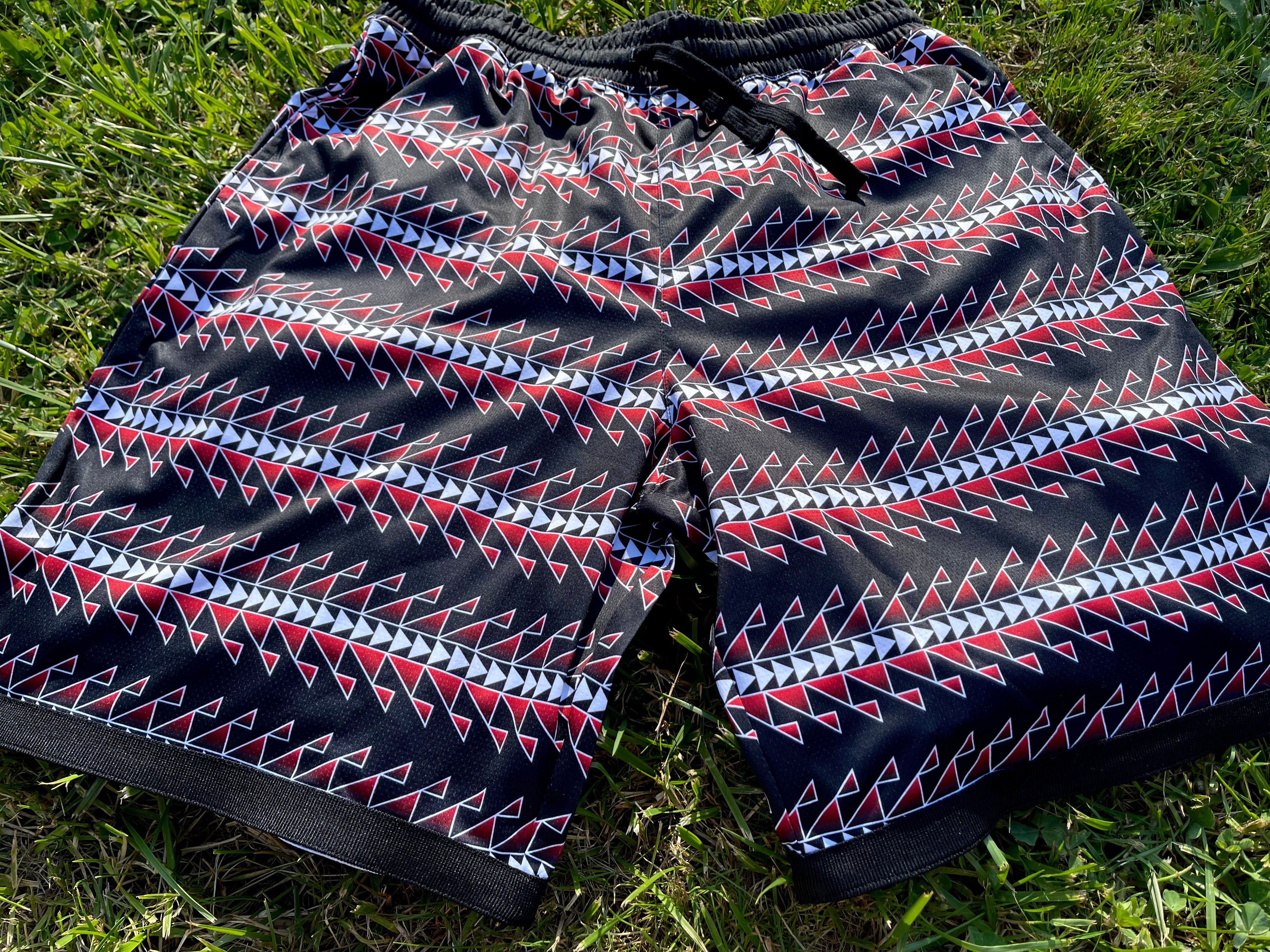 Basketball Shorts With Sturgeon Back Designs