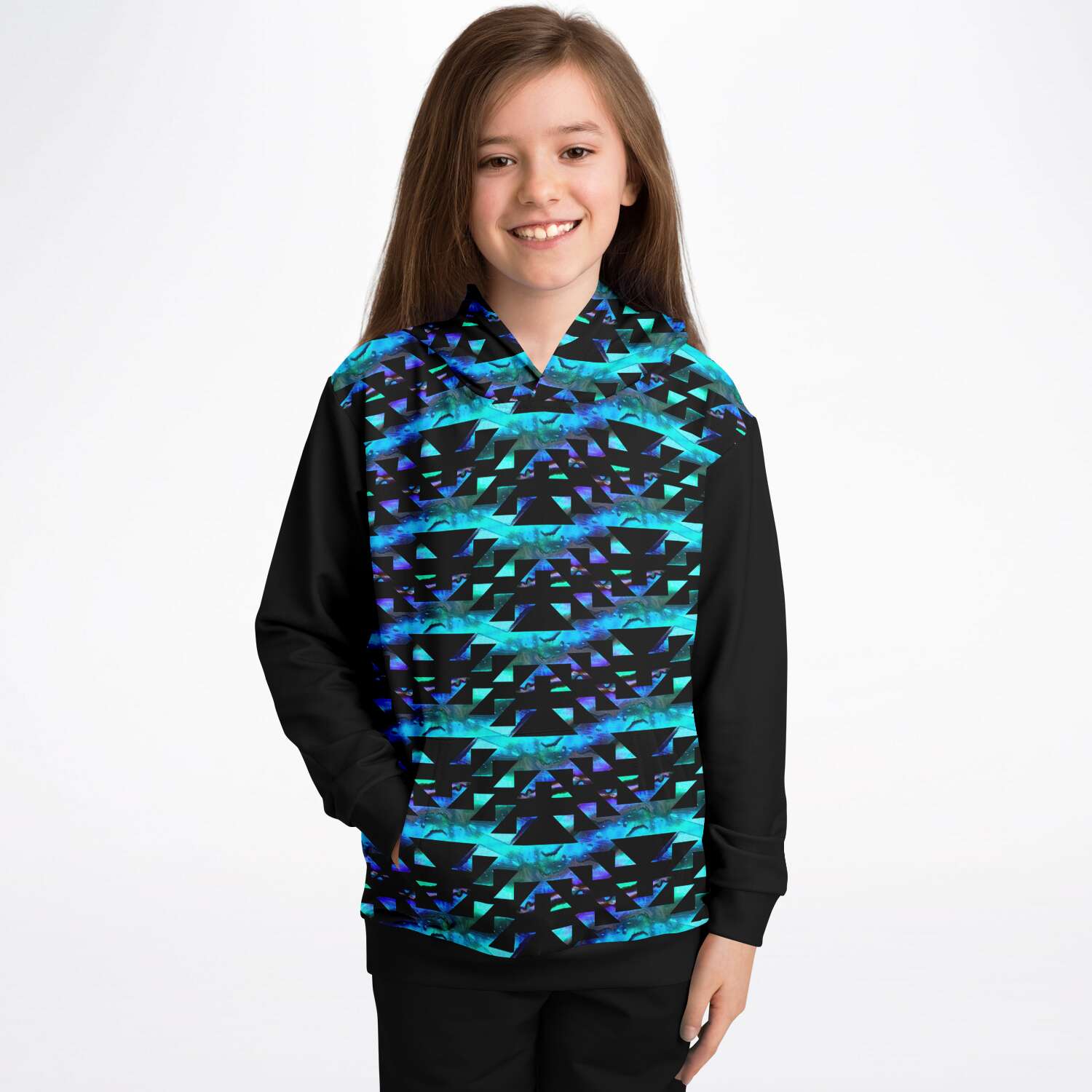 Unisex Kids Abalone Hoodie With Basket Design