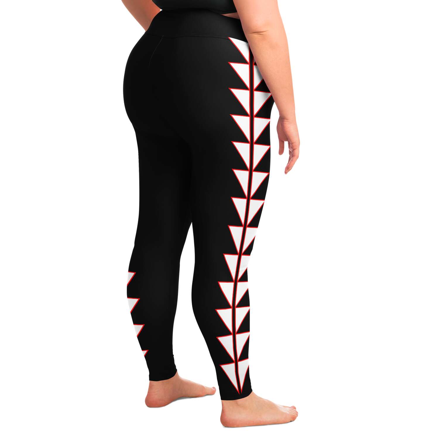 Plus Size Legging With Sturgeon Back Design