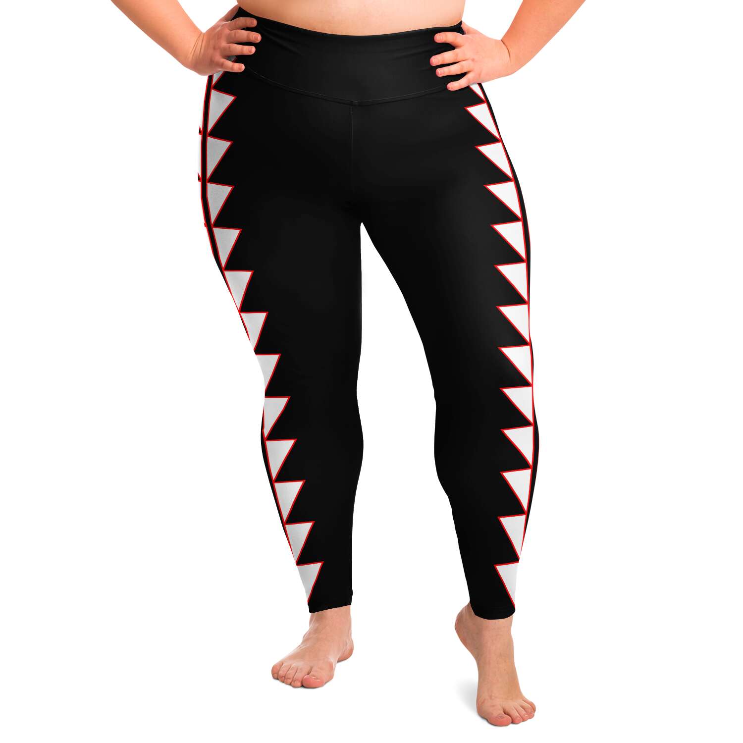 Plus Size Legging With Sturgeon Back Design