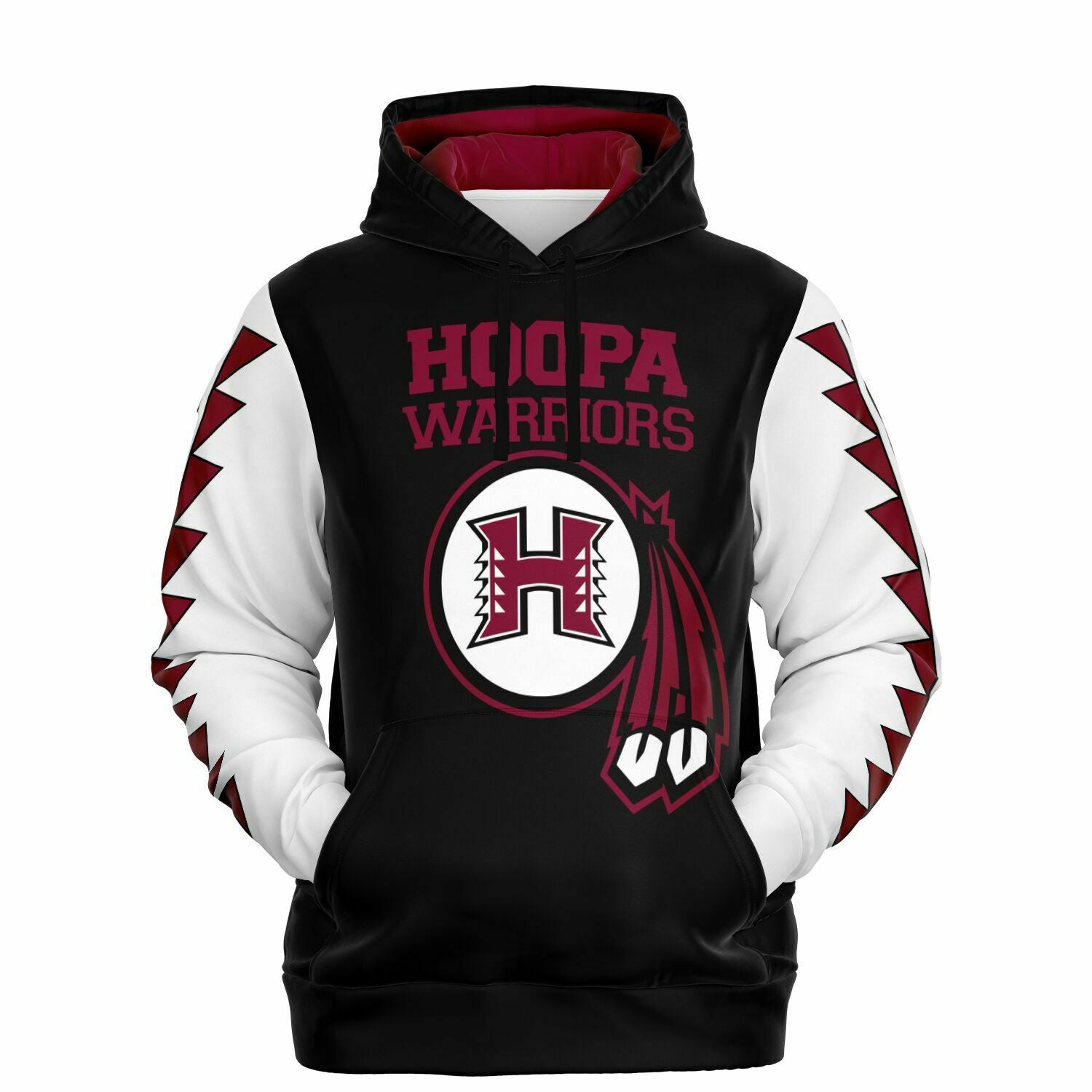 ( Athletic )Hoopa Warrior Hoodie Two Tone