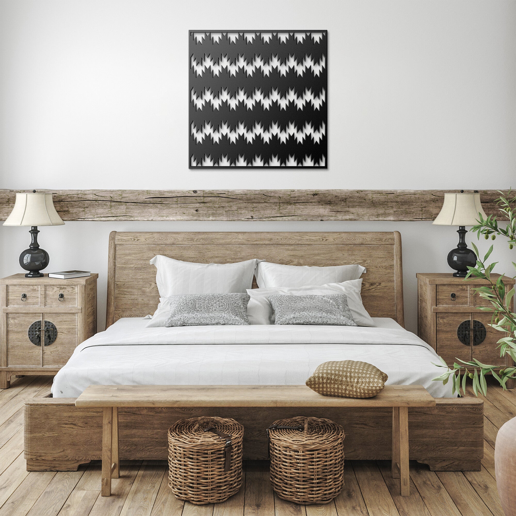 Metal Sign With Swallowtail Design