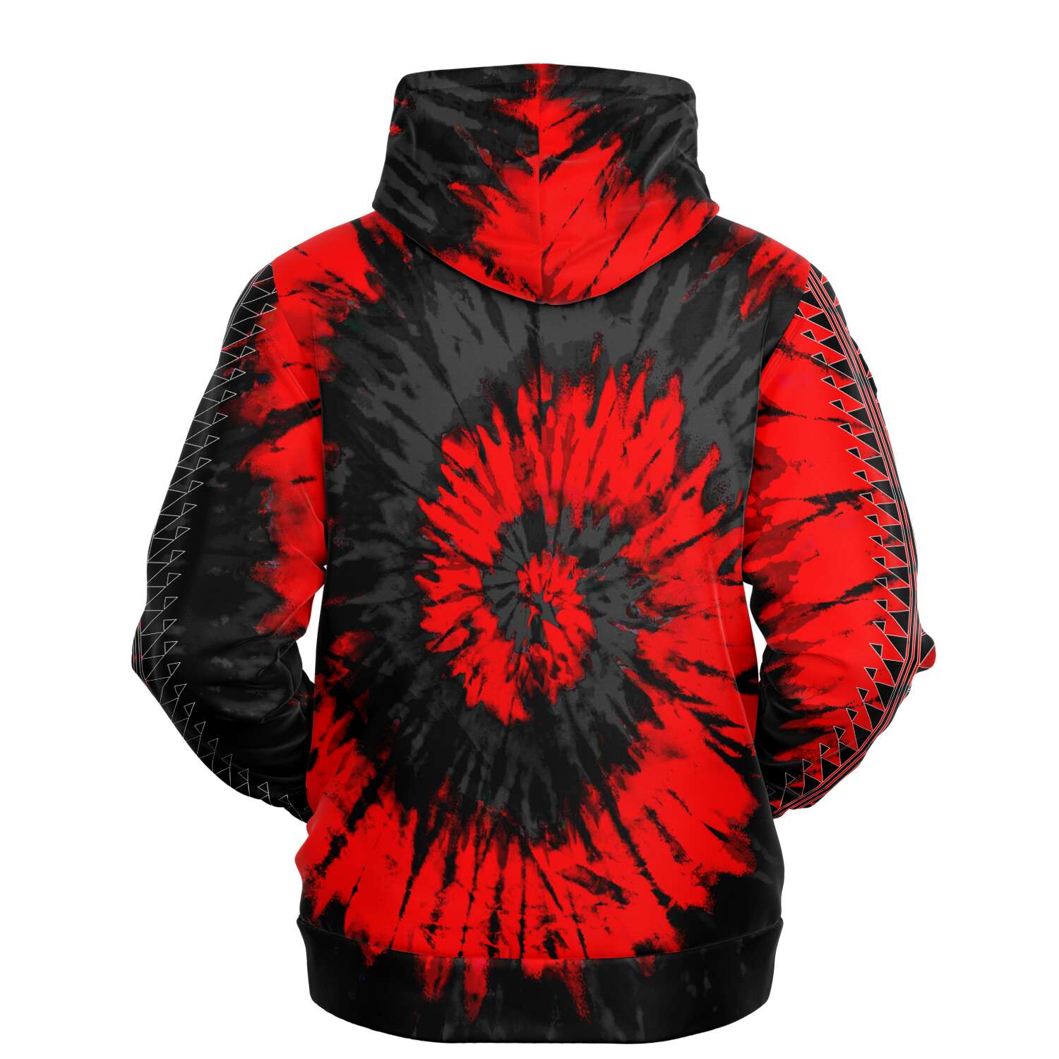 Unisex Tie Dye Hoodie With Sturgeon Back Design