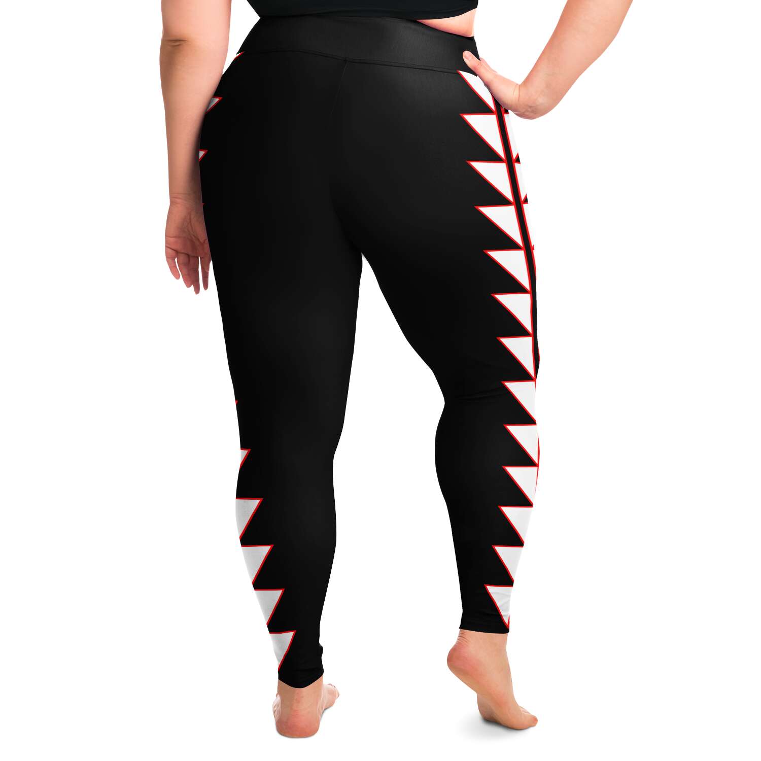 Plus Size Legging With Sturgeon Back Design