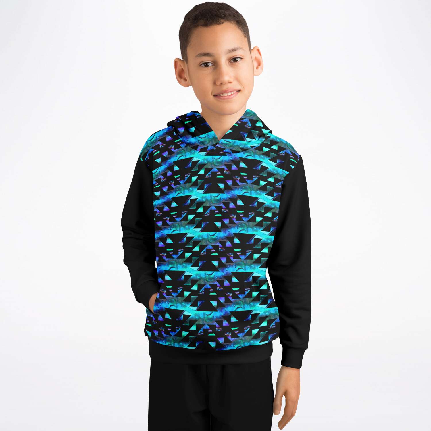 Unisex Kids Abalone Hoodie With Basket Design