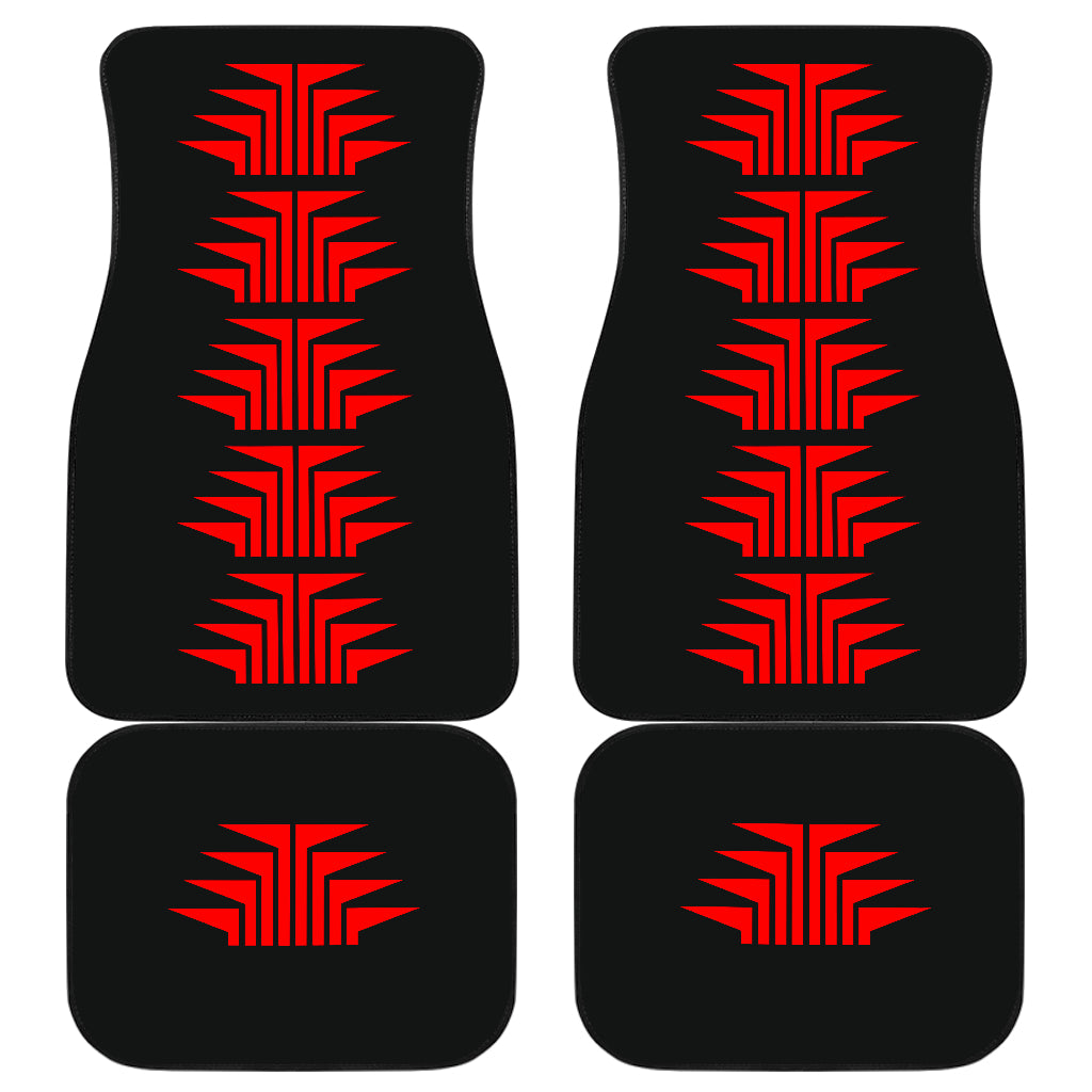 Car Floor Mats With Red Frog Foot Designs