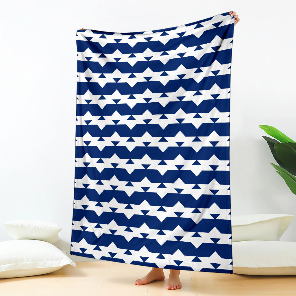 Premium Blue Blanket With Friendship Designs