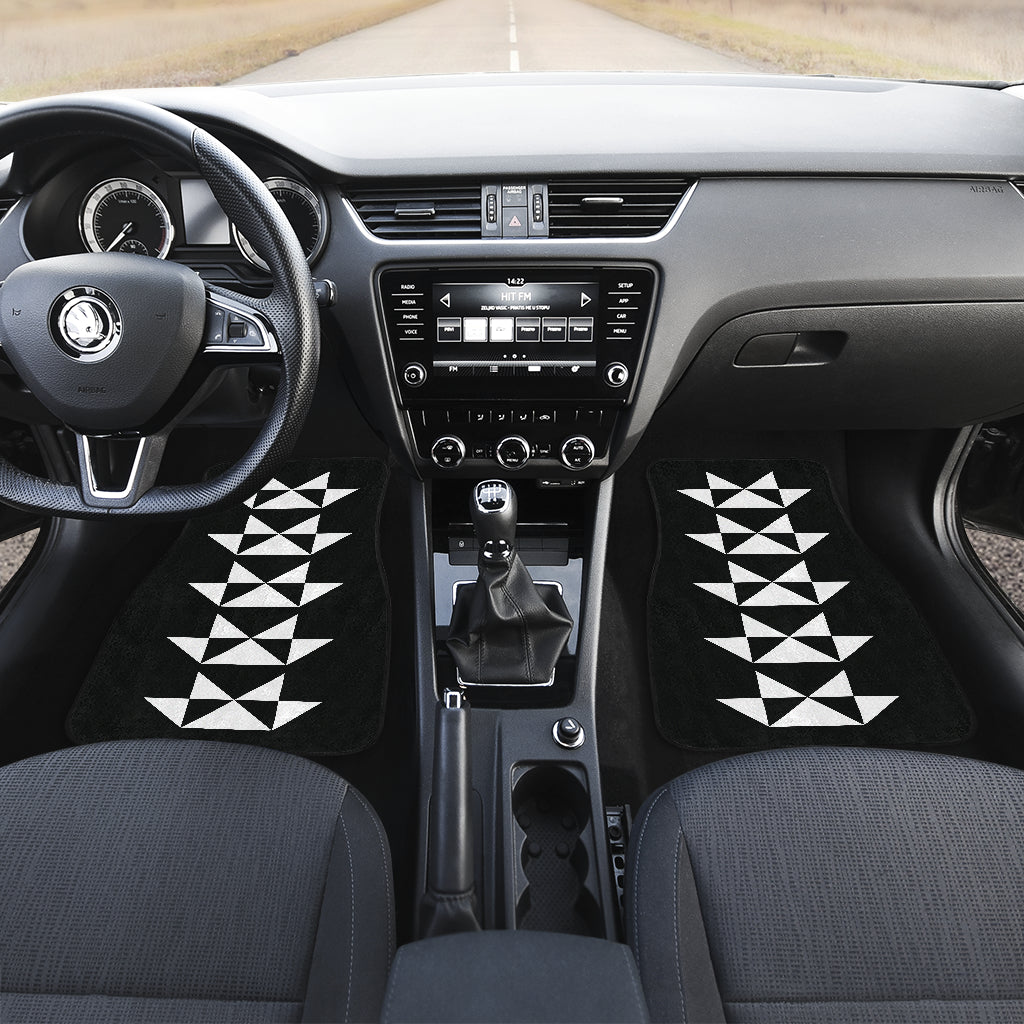 Car Floor Mats With White Butterfly Design