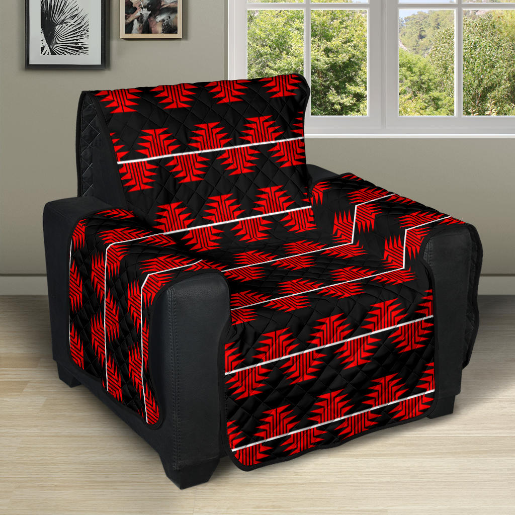 28" Recliner Sofa Protector With Red Frog Foot Design