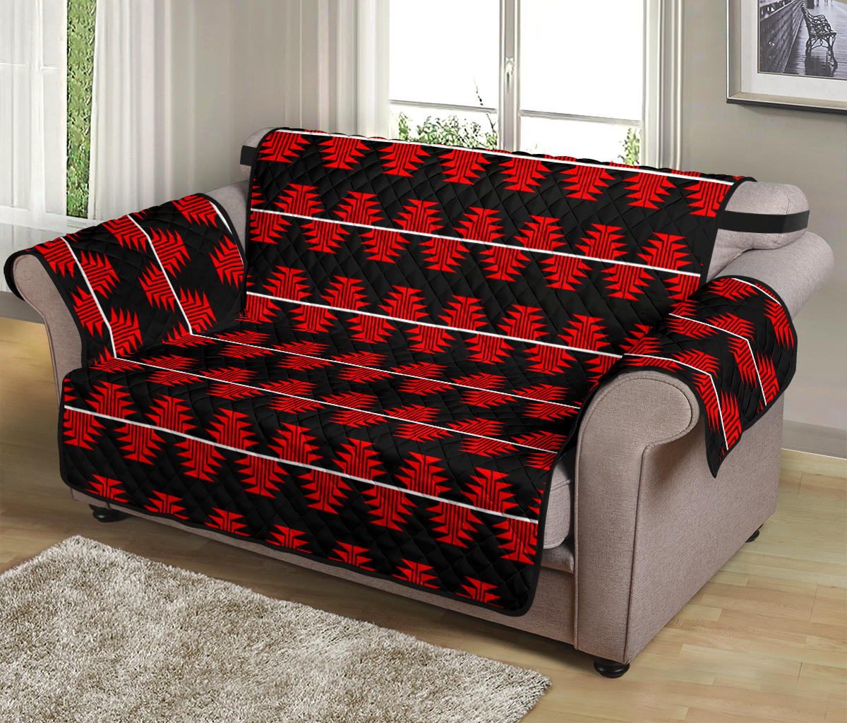 54" Loveseat Sofa Protector With Red Frog Foot Designs