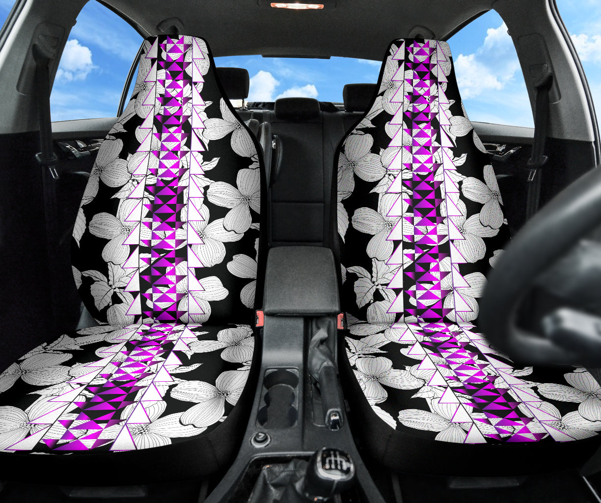 Car Seat Covers With Dogwood Flower/ Butterfly Designs