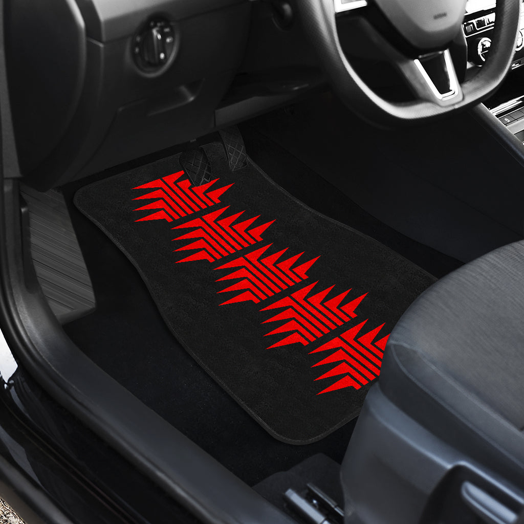 Car Floor Mats With Red Frog Foot Designs