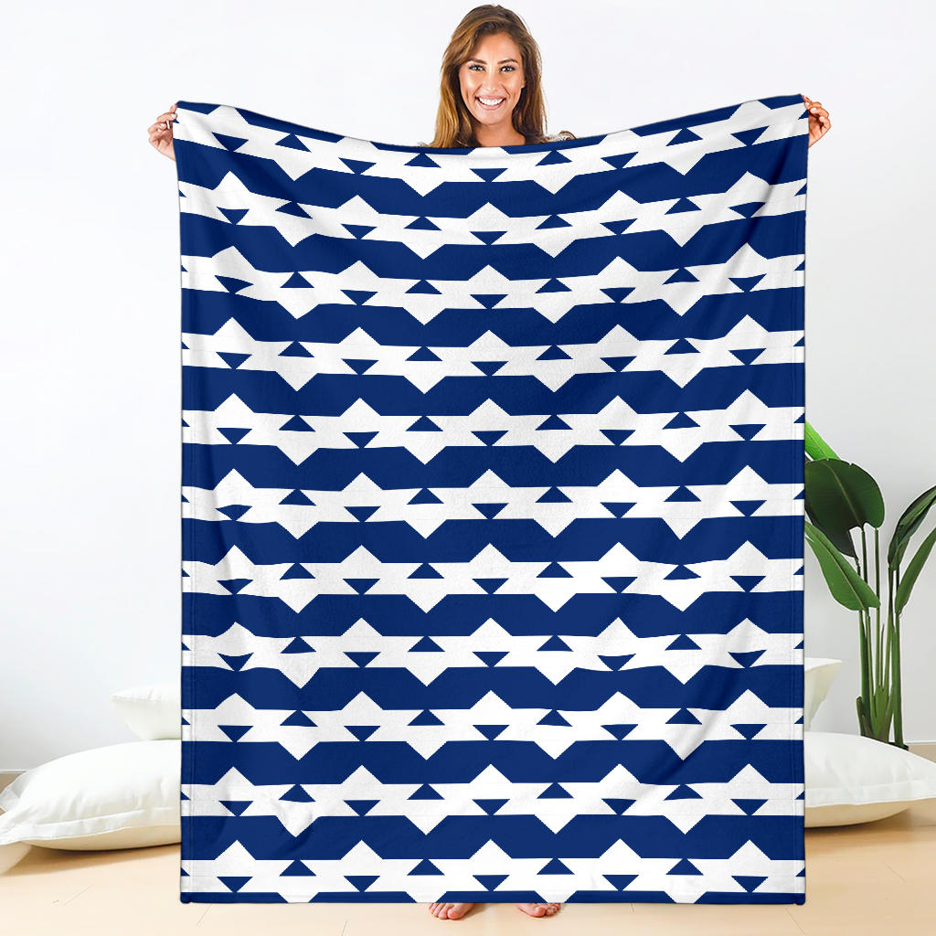 Premium Blue Blanket With Friendship Designs